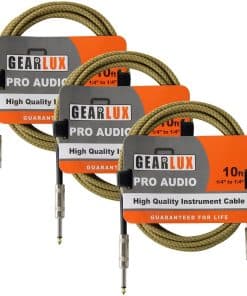 Cable de instrumento Gearlux/ Cable de guitarra -Tweed