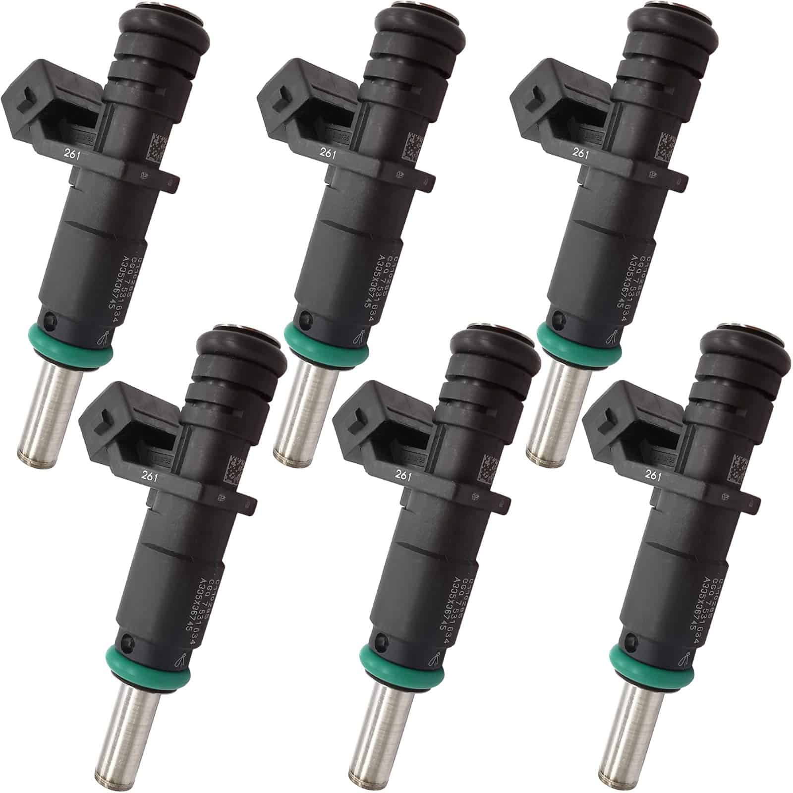 Pack de 6Pcs 7531634 13537531634 Inyectores de Combustible