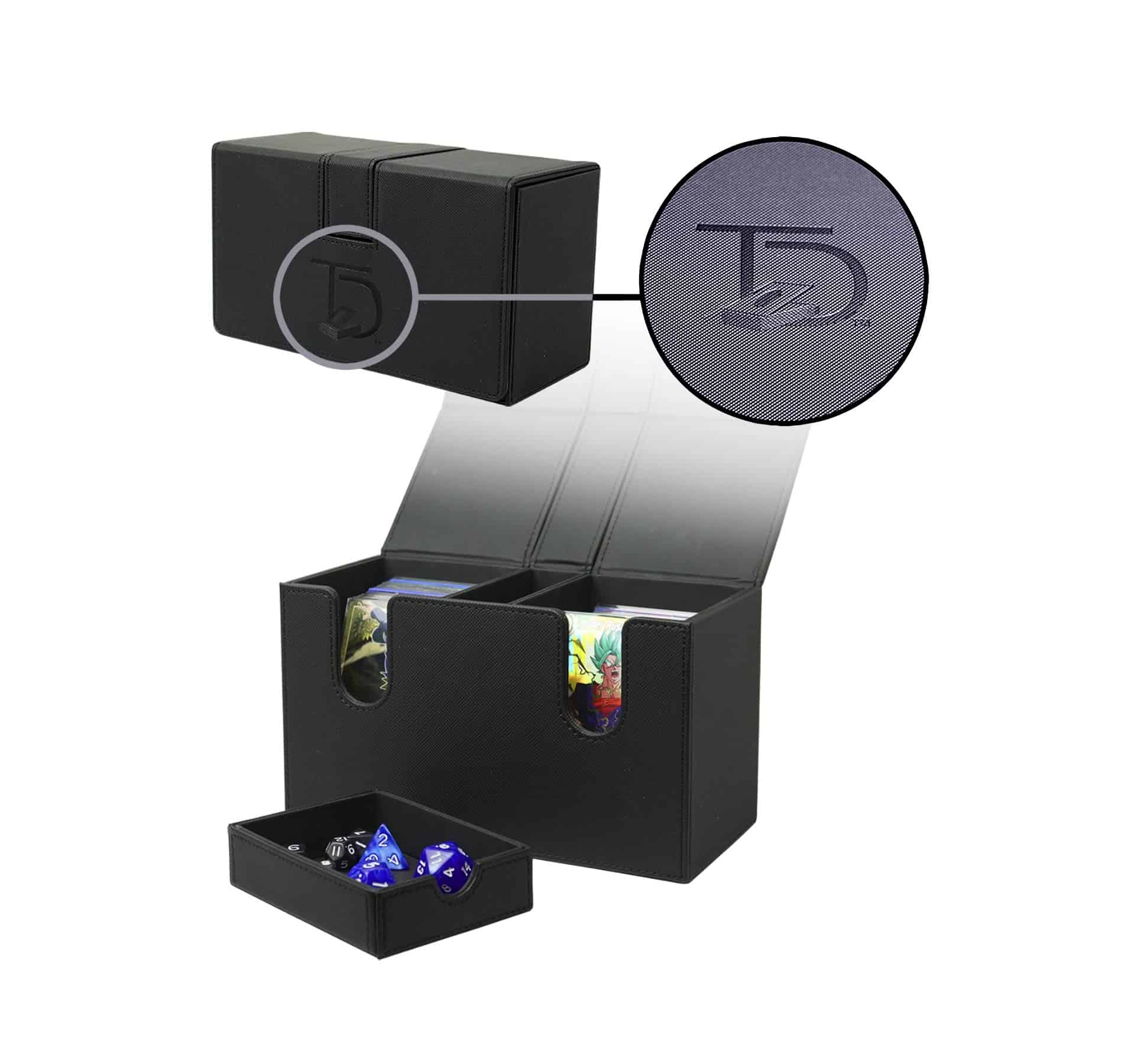 TopDeck 200+ Dual Card Deck Box Pro - Estuche de Doble