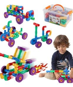 Juego de Construcción de Juguetes Educativos con Tubos y