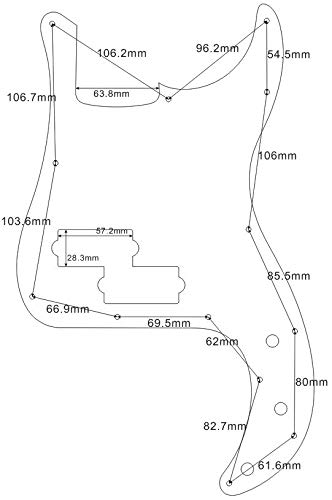Pickguard personalizado para Fender US Standard Precision - Imagen 7
