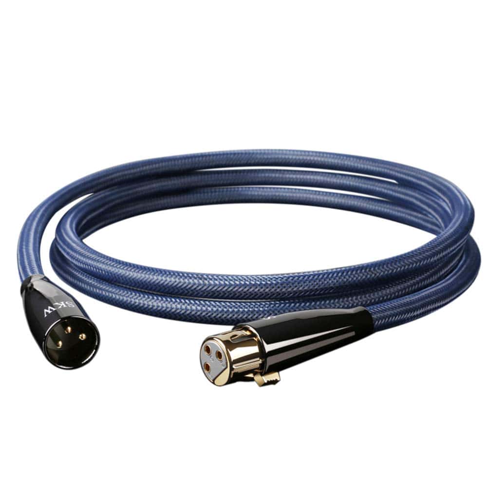 Cable de micrófono XLR macho a hembra balanceado SKW Single