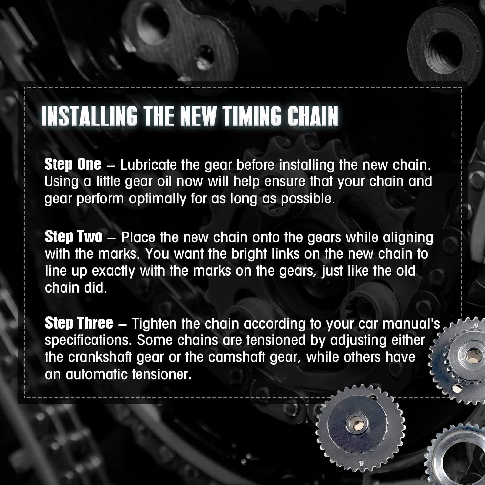 Kit de Cadena de Tiempo del Motor Mango S Compatibleu - Imagen 8