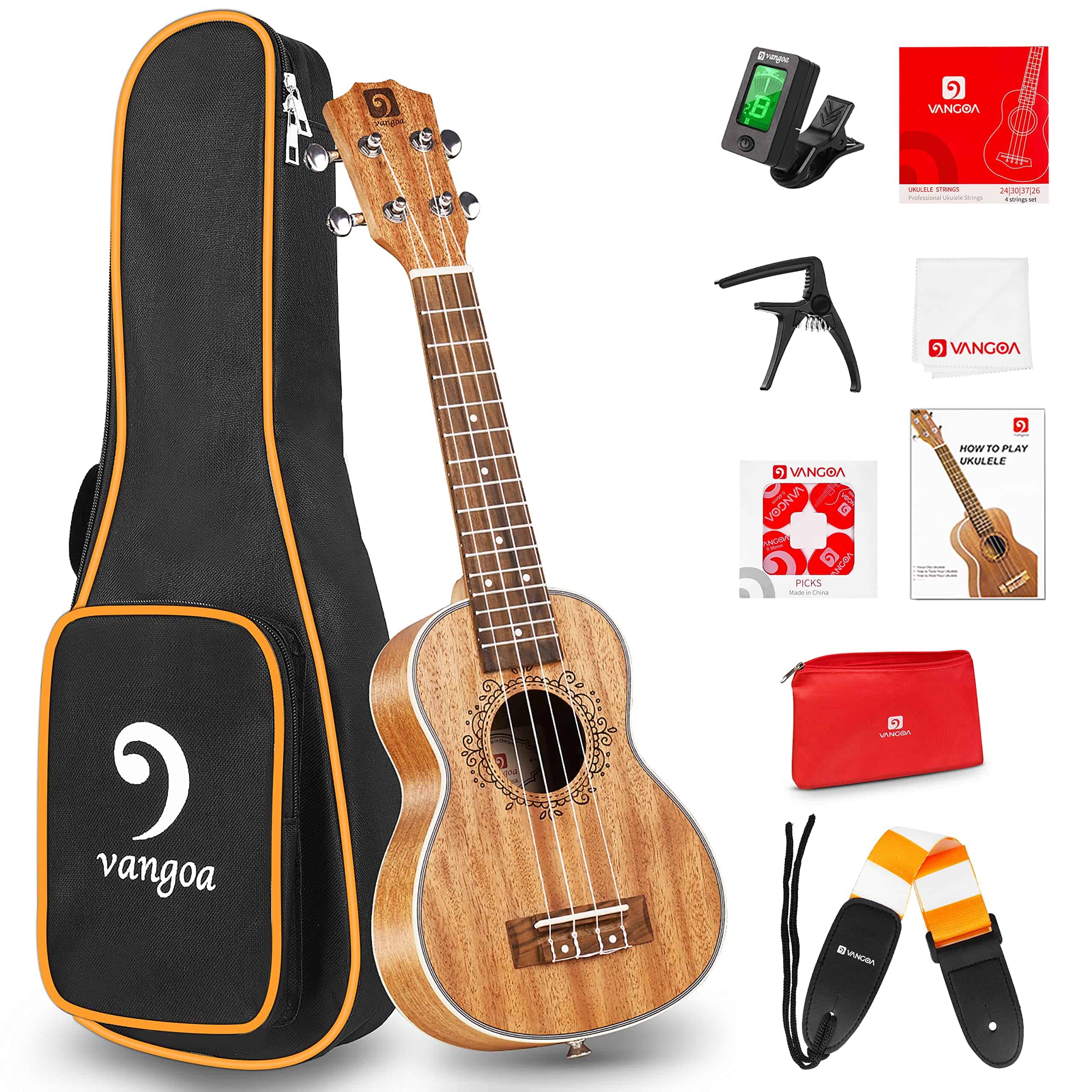 Ukulele Soprano de Caoba de 21 Pulgadas Profesional