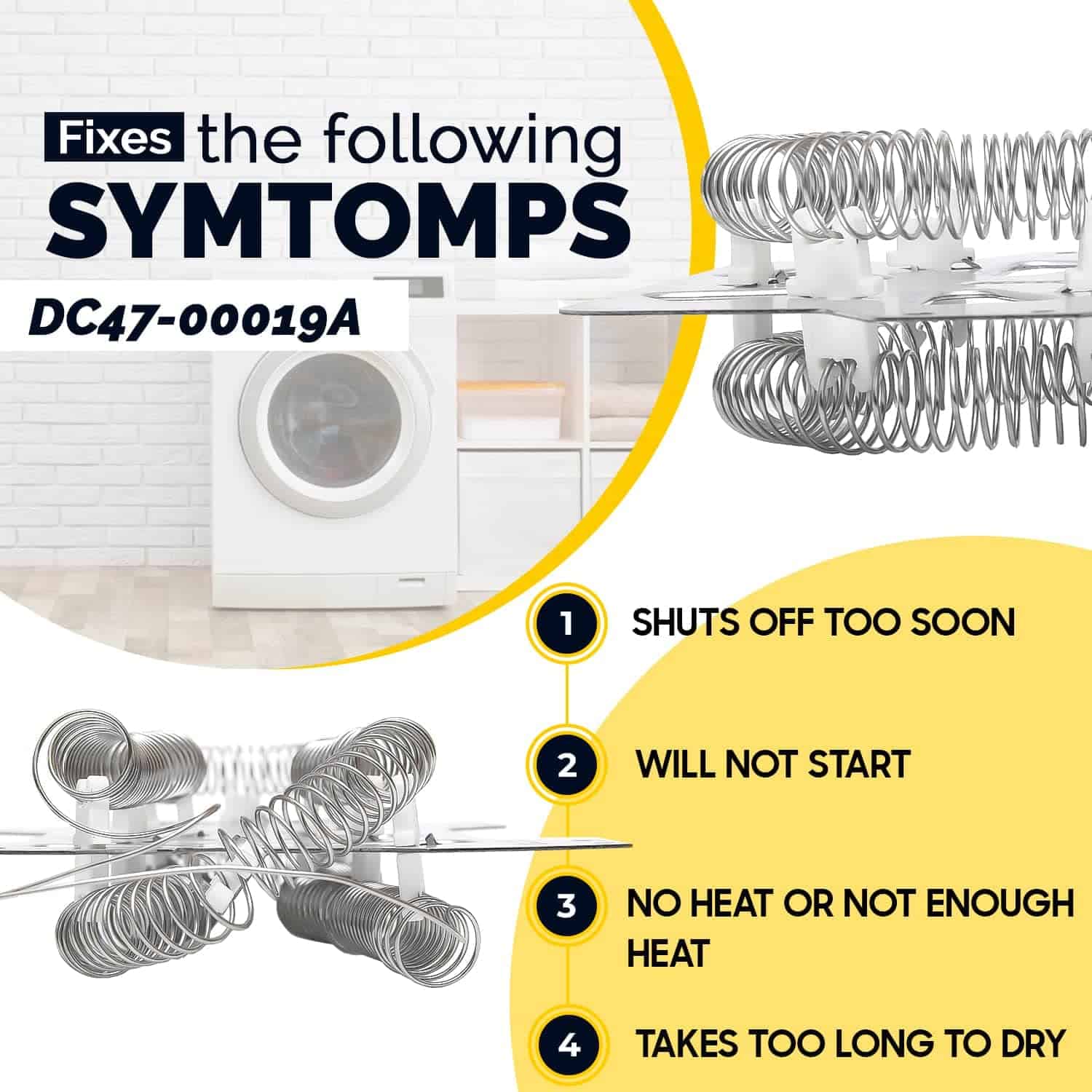 Elemento Calefactor de Secadora DC47-00019A de Lifetime por - Imagen 5