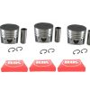 Juego de pistón + anillo STD de 72 mm para Kubota D905