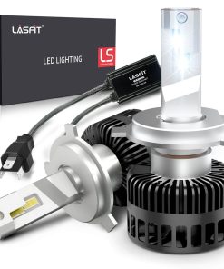 Bombilla LED LASFIT 9003 H4, 9000LM 6000K Blanco Brillante,