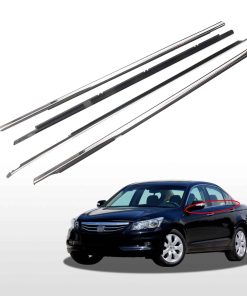 Toryea 4PCS Moldura de Ventana para Automóvil Cromada con