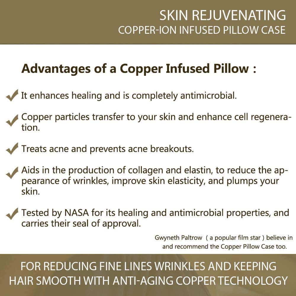 Fundas de Almohada de Cobre NEWMEIL con Fibra de Óxido de - Imagen 5