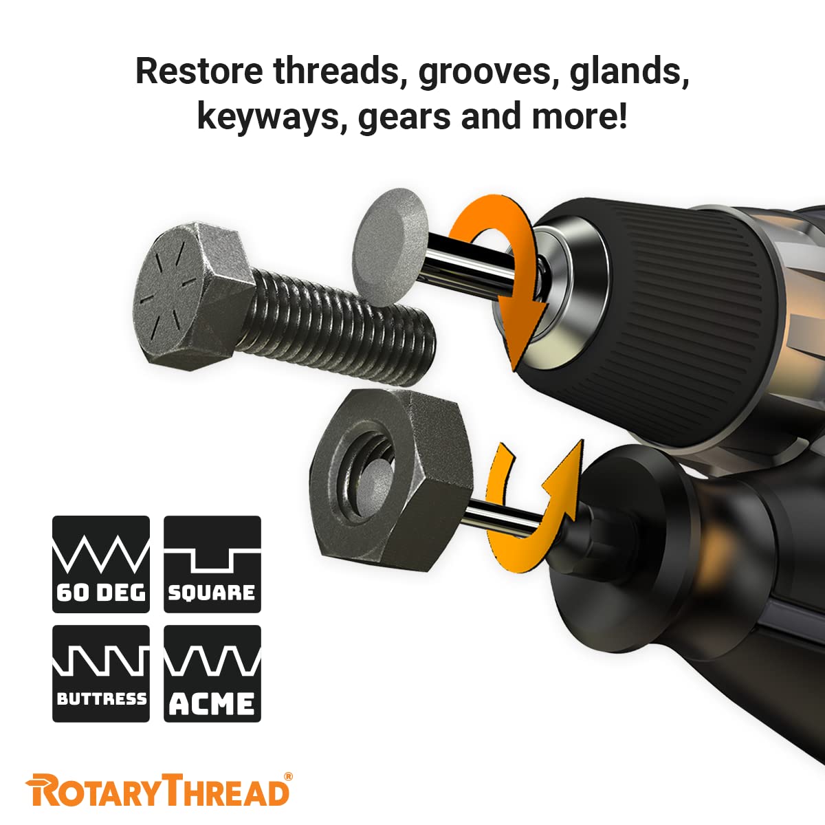 Herramienta de Reparación de Roscas, Lima, Persecución, - Imagen 7