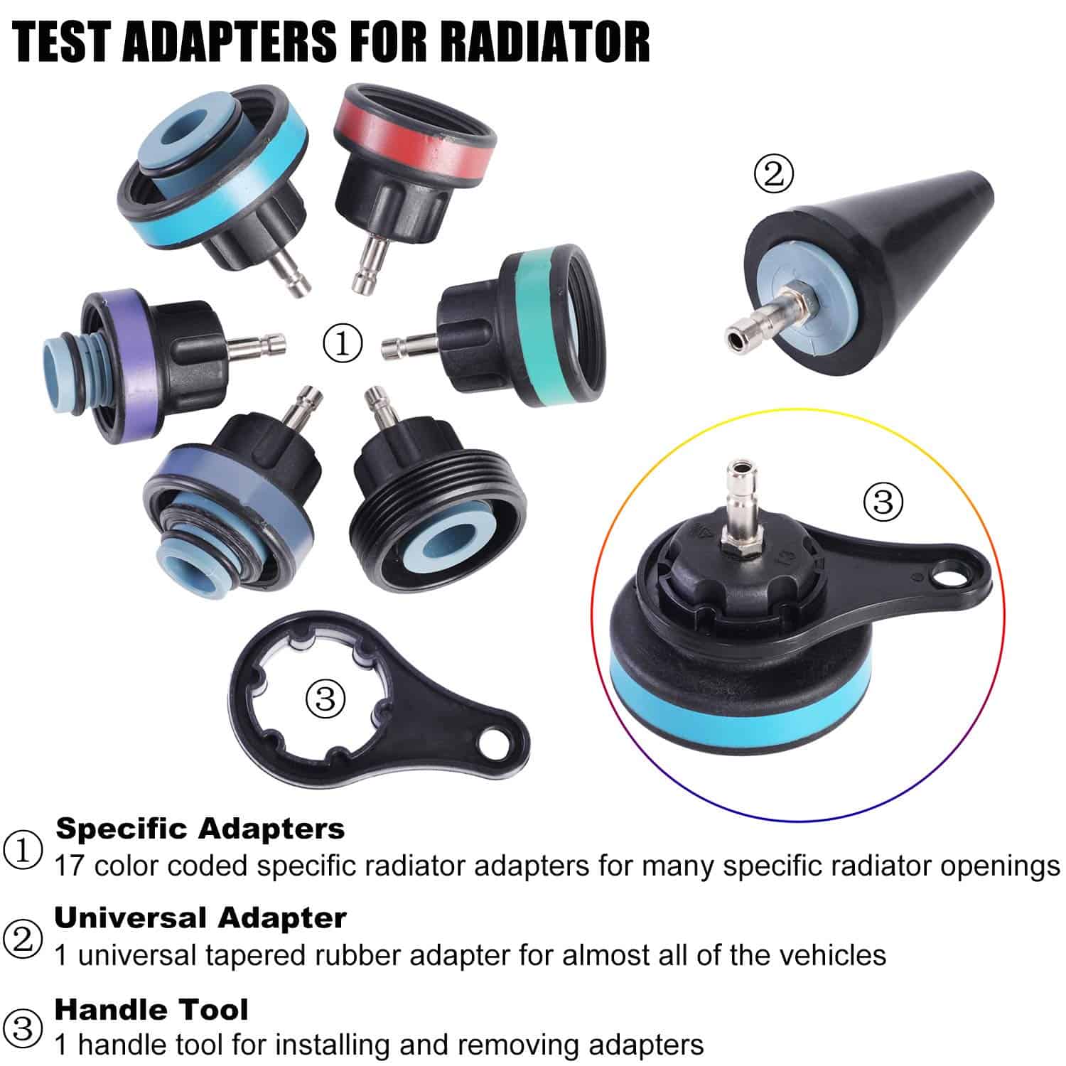 JIFETOR Juego de Herramientas de Prueba de Presión y - Imagen 6