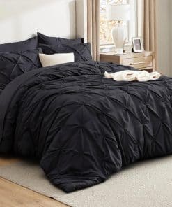 Set de edredón tamaño Queen Bedsure Negro - Juego de Cama