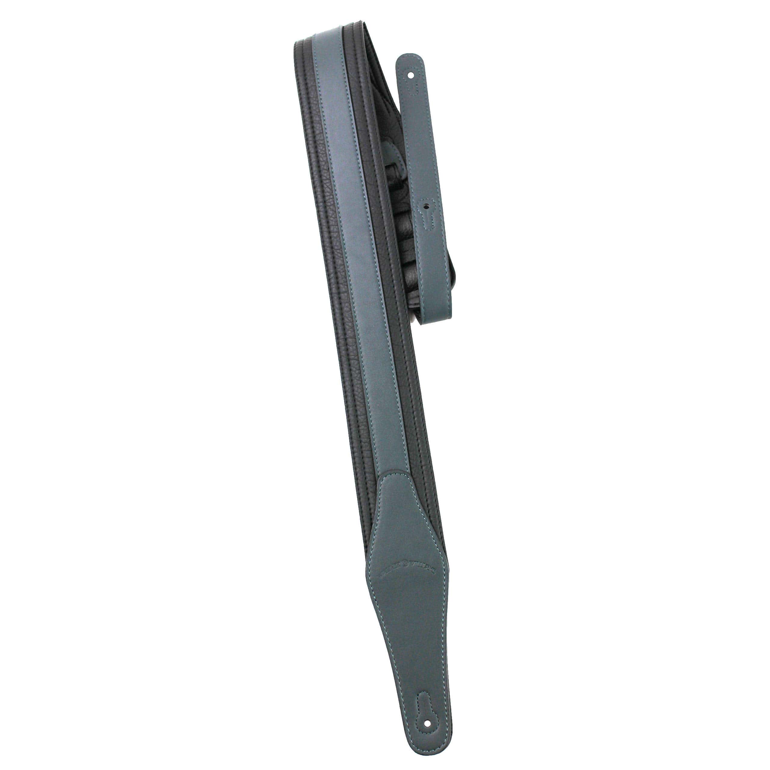 Correa de guitarra Walker & Williams G-518 Teal Grey hecha - Imagen 4