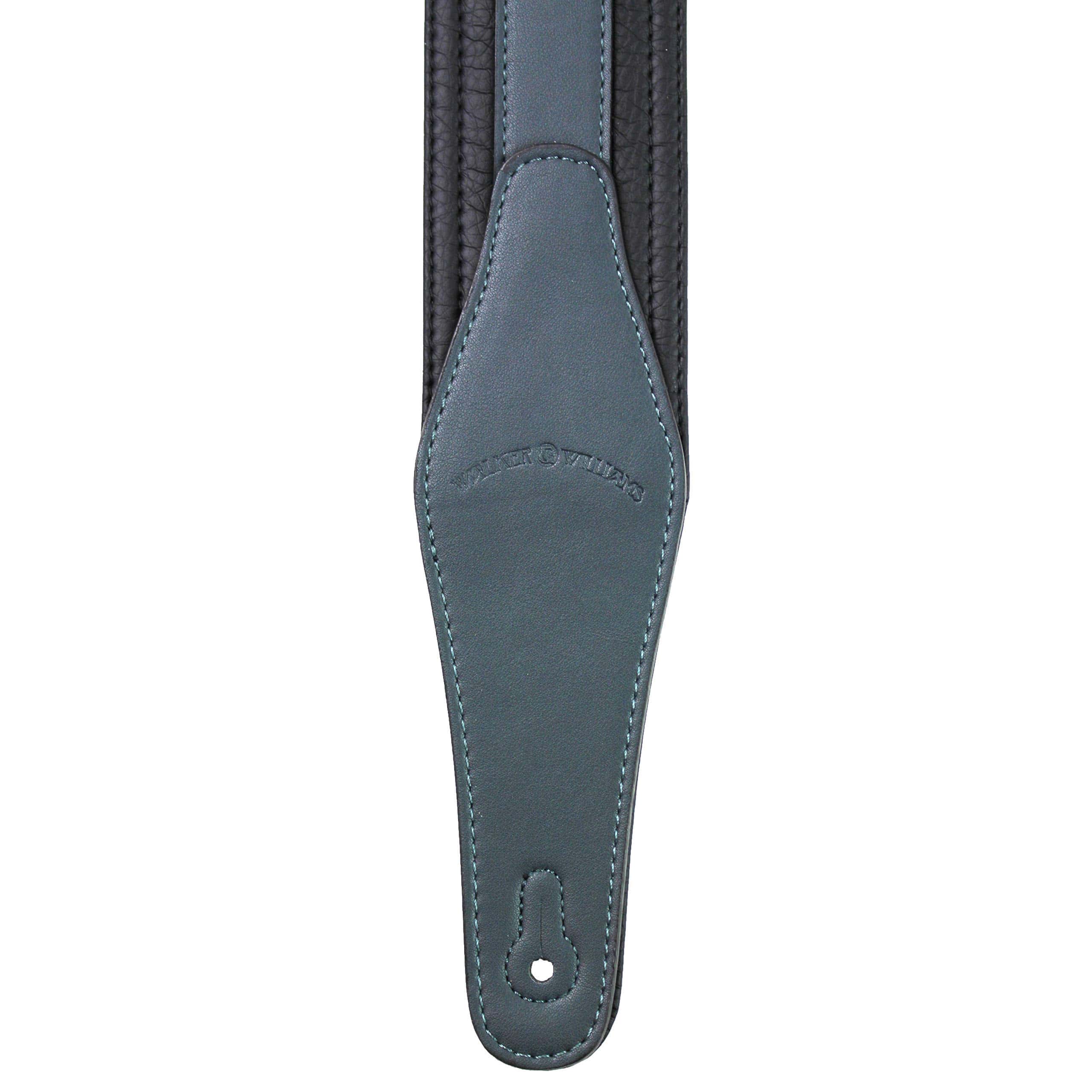 Correa de guitarra Walker & Williams G-518 Teal Grey hecha - Imagen 5