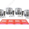 Juego de Pistón + Anillo STD para Mitsubishi K4E-DI X 4 PCS