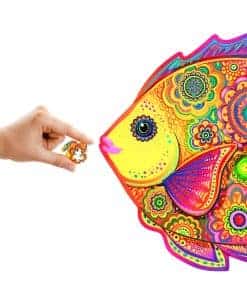 Rompecabezas de Madera Original UNIDRAGON - Pez Brillante,