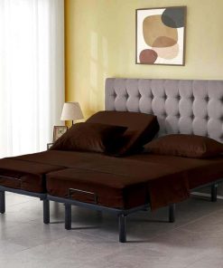 Juego de Sábanas Split King de 5 -Chocolate