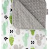 Manta de bebé Top Tots - Cactus Verde Gris