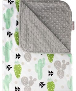 Manta de bebé Top Tots - Cactus Verde Gris