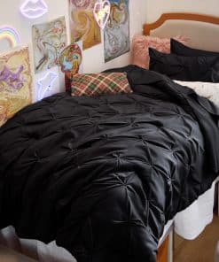 Set de Edredón Twin Bedsure Negro - Juego de Cama Twin