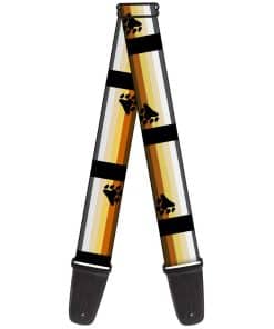 Correa para Guitarra Orgullo de Oso Bandera Marrón Naranja
