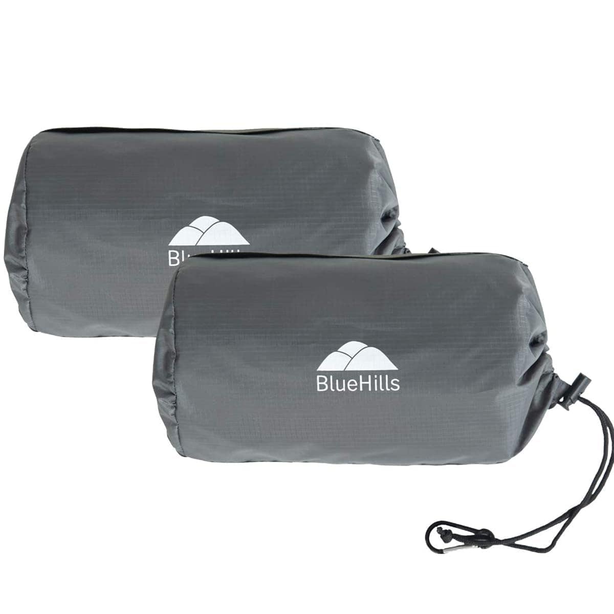 Manta de viaje ultra compacta BlueHills 2 Pack -Gris
