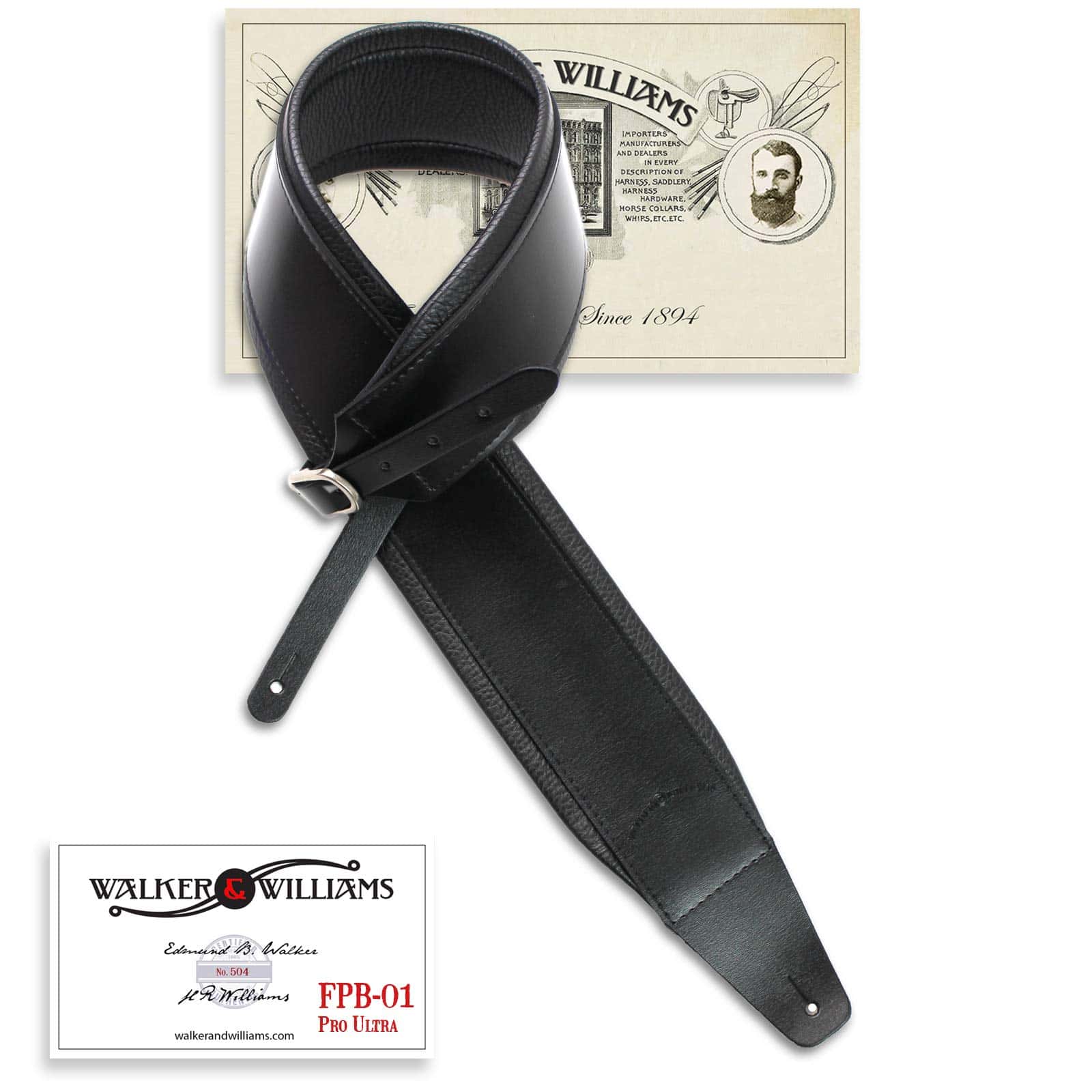 Correa de guitarra Walker & Williams FPB-01 Pro Series de