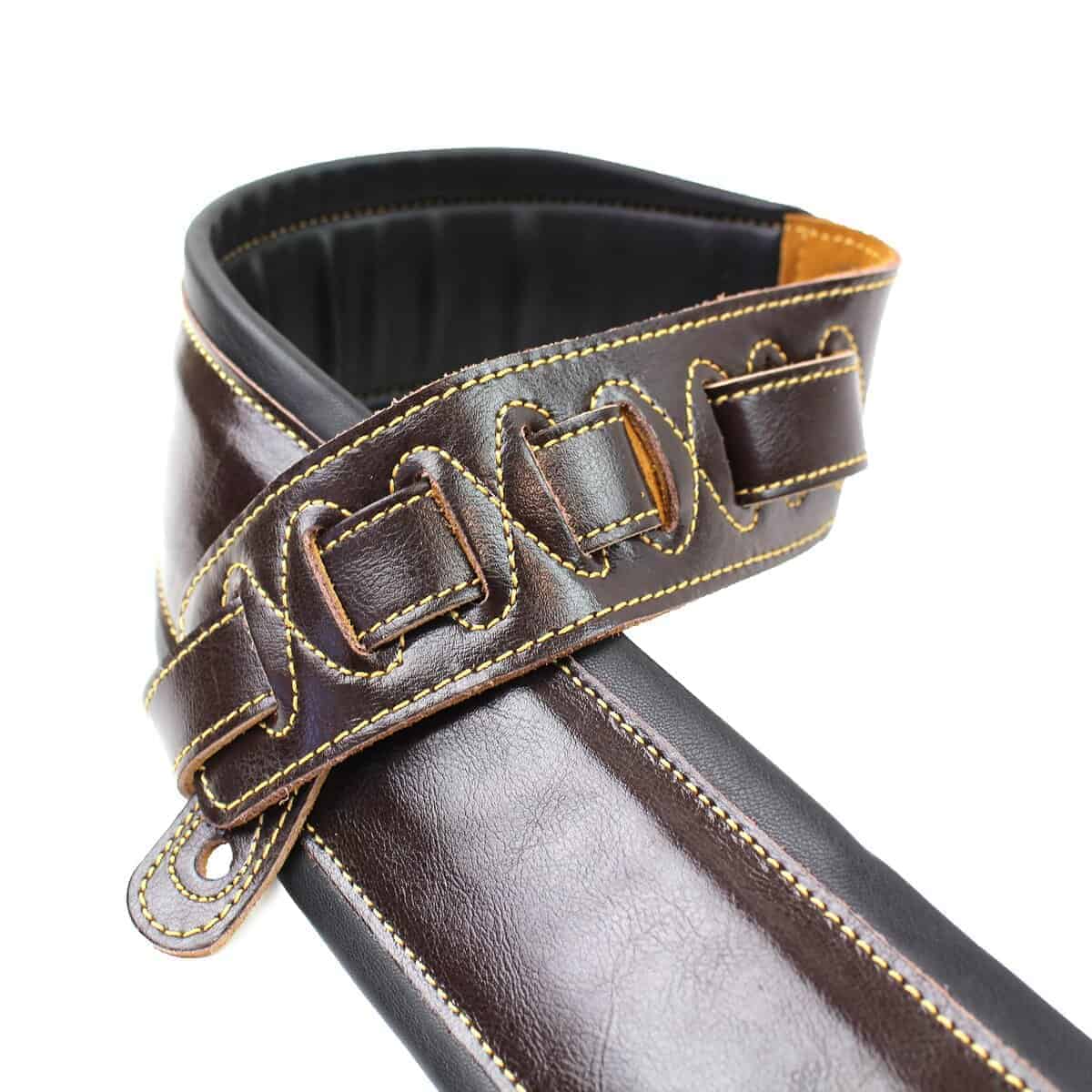 Correa de Guitarra de Cuero Premium Doble Acolchada de - Imagen 5