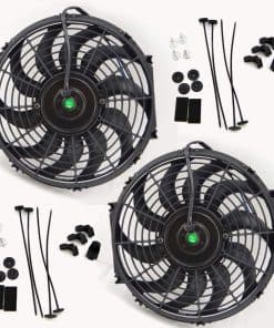 Ventilador Slim Universal de Radiador Eléctrico Curvado de