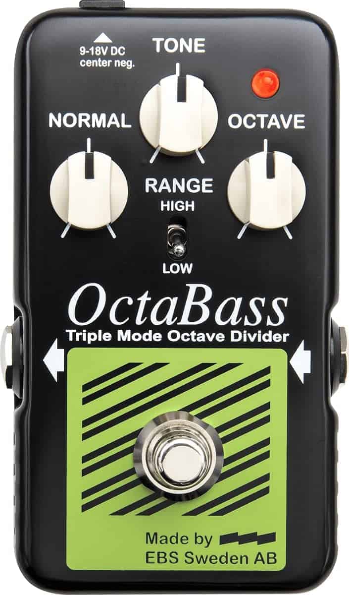 Pedal de octava EBS OctaBass Blue Label Triple Mode