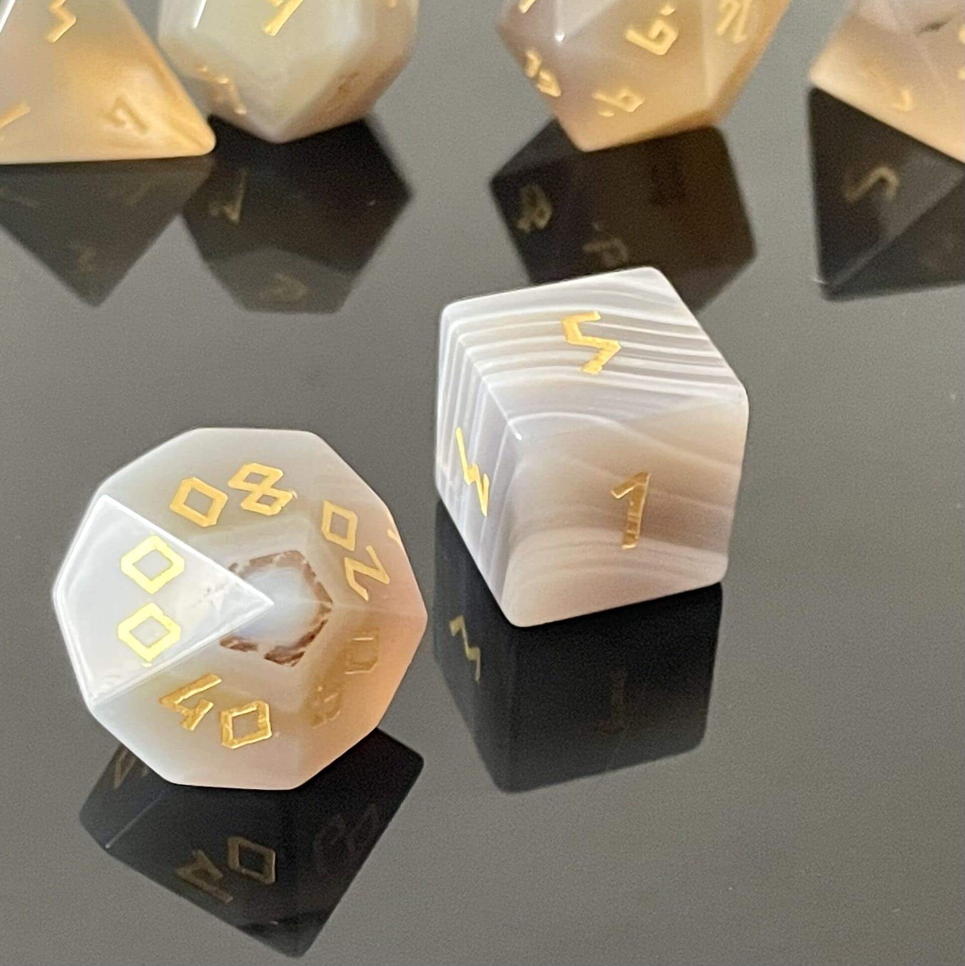 Set de Dados de Piedras Preciosas Hechos a Mano Amatolo, - Imagen 6