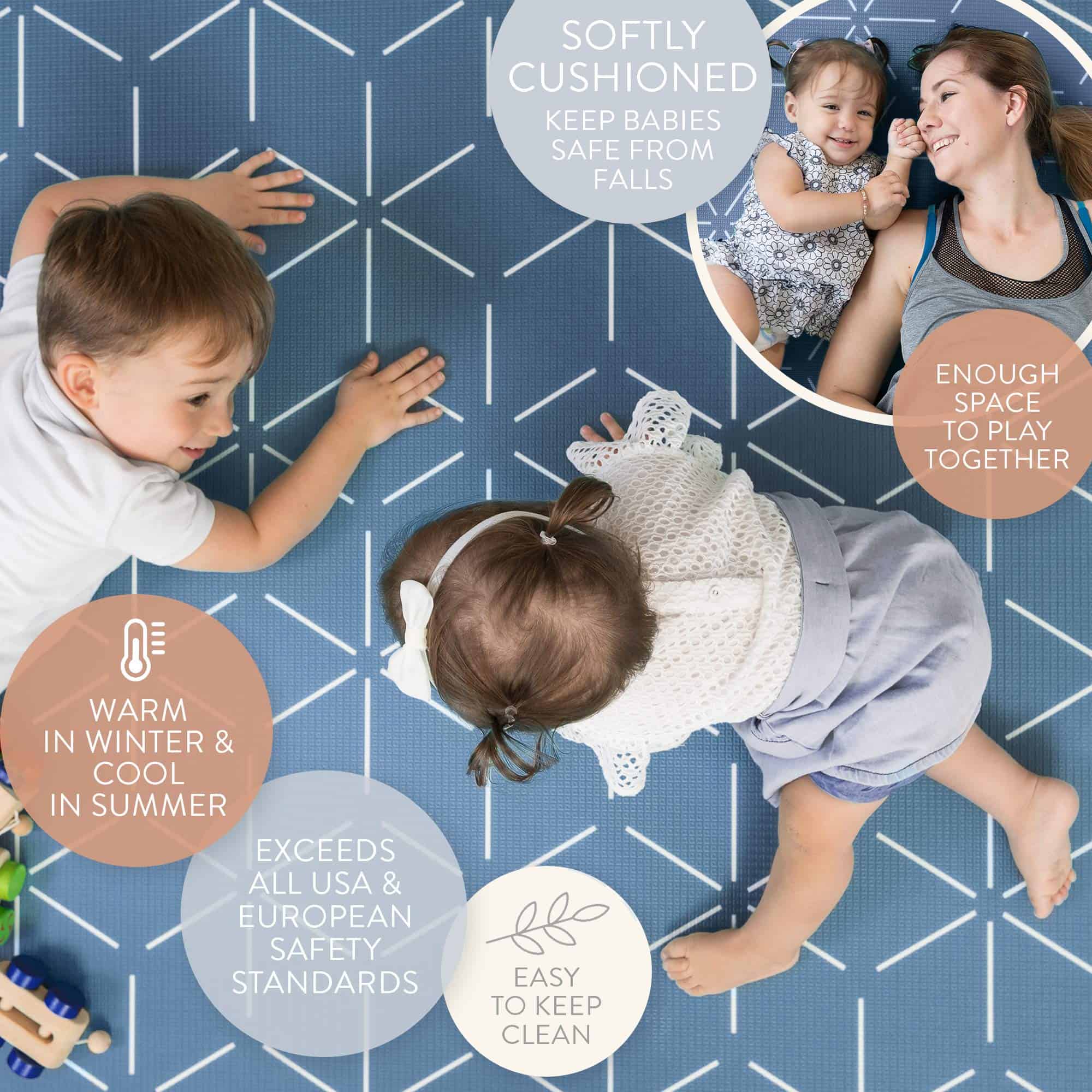 Tapete de Juego Berry Lane Baby | Pequeño 4.5 ft x 3.2 ft - Imagen 4