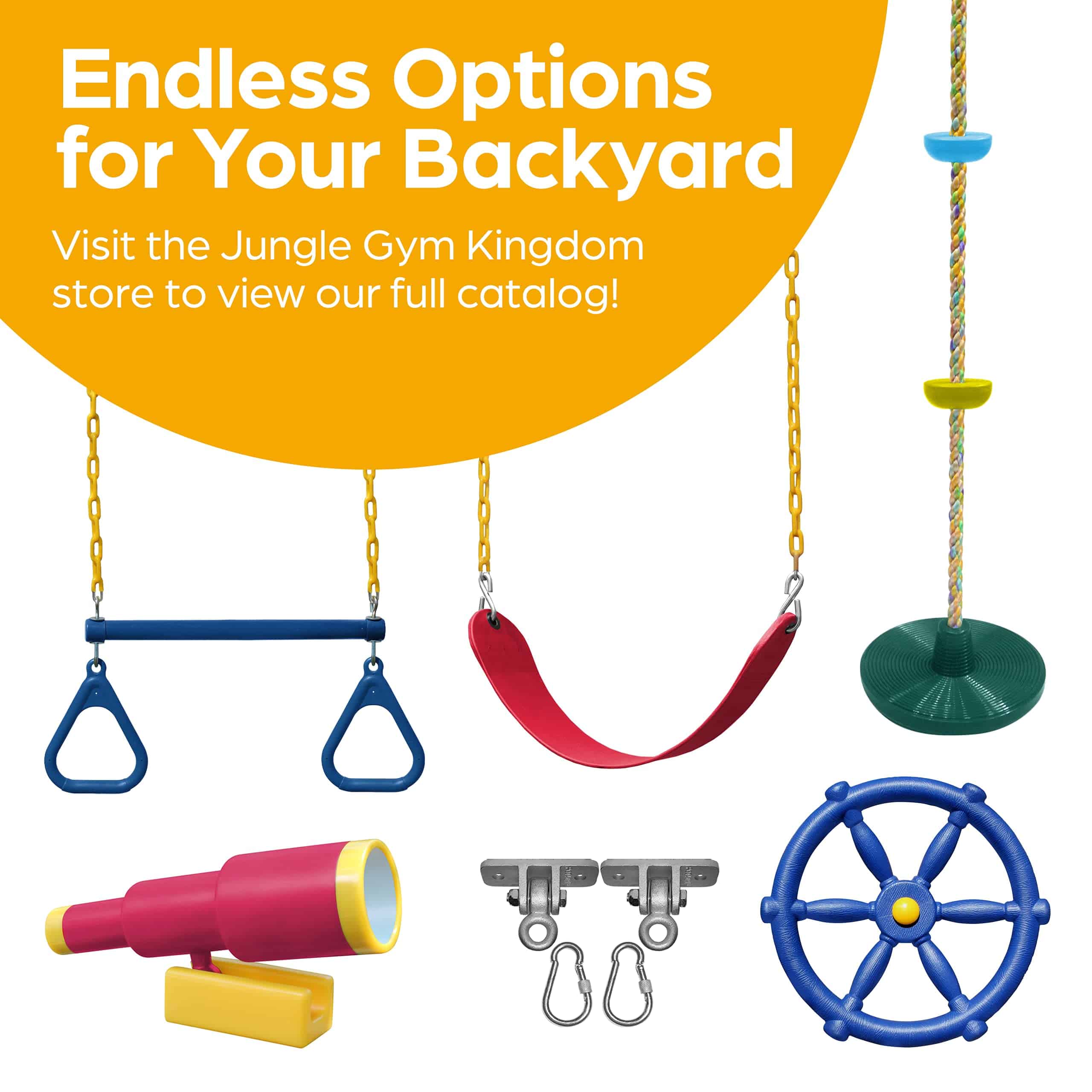 Juego de Columpios Jungle Gym Kingdom 2 Pack - Soportes - Imagen 9