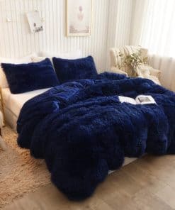 XeGe Funda de Edredón de Felpa Peluda, Lujo Ultra Suave