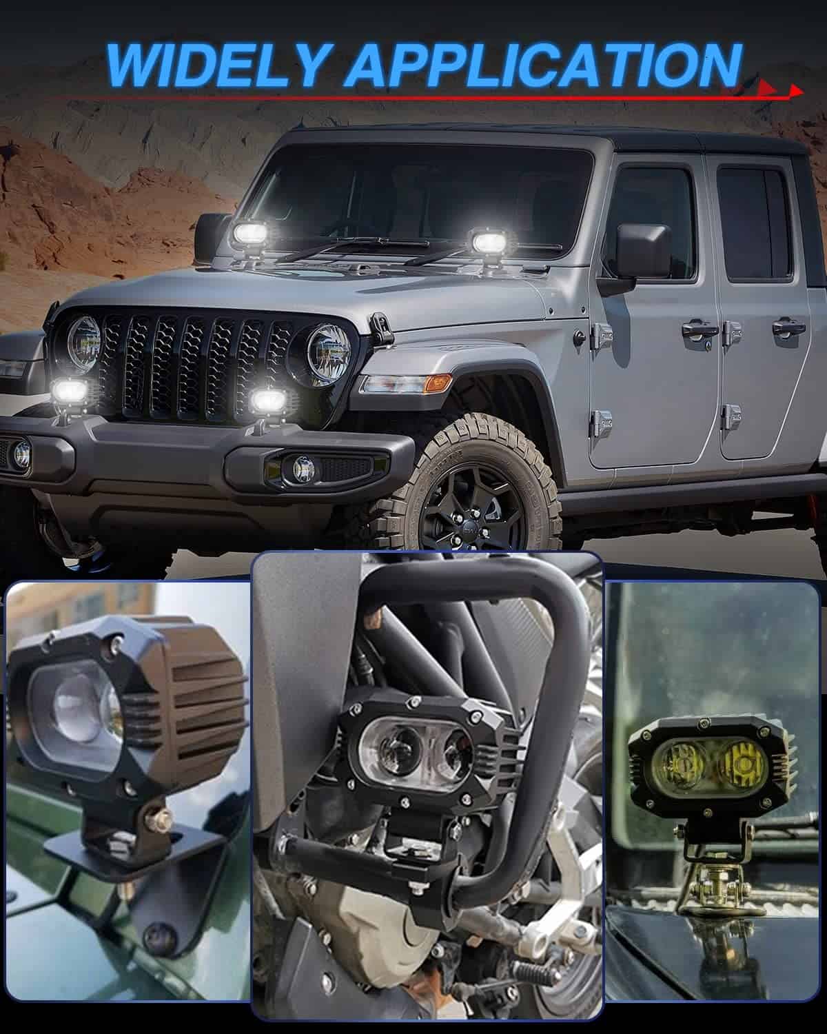 Faros Led BraveWAY de 4 pulgadas 48W Luces Led de punto - Imagen 8