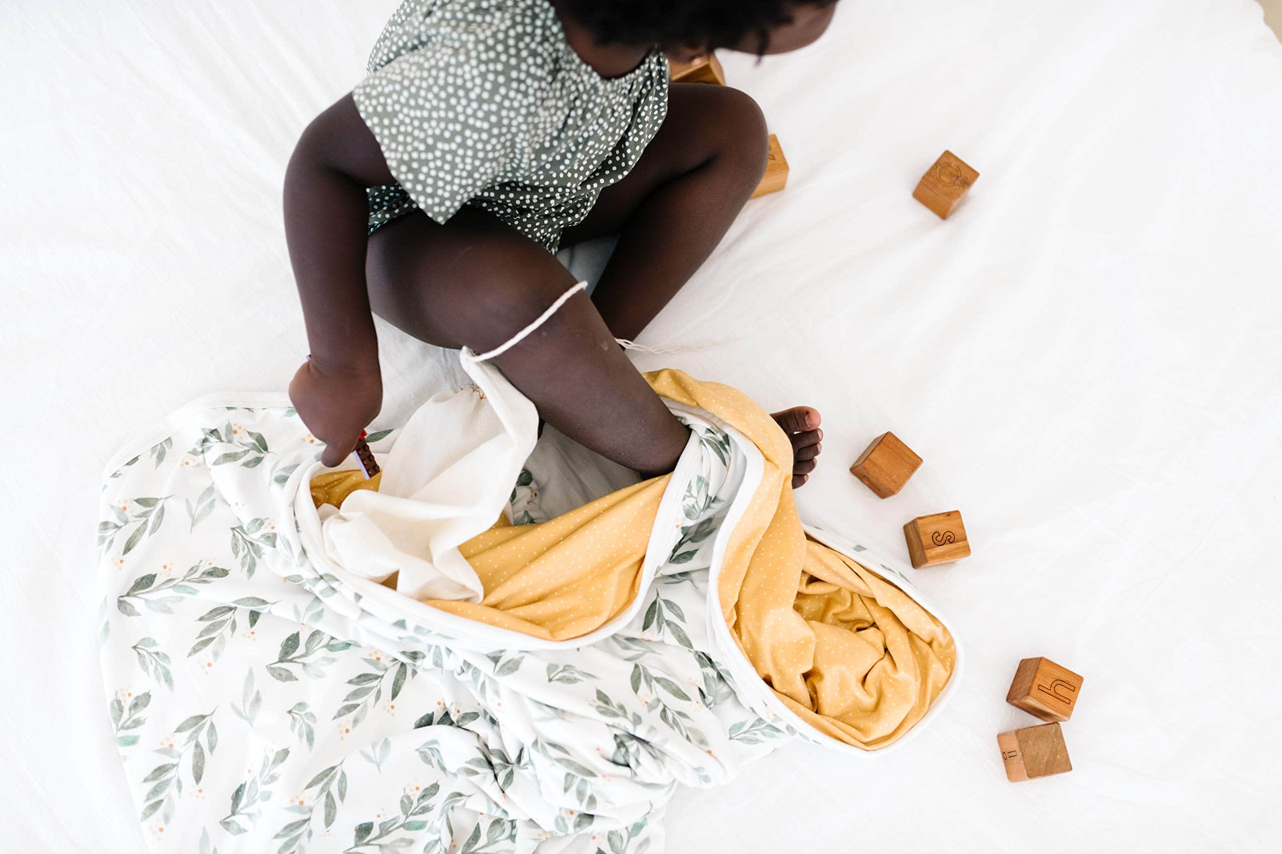 Manta de Tres Capas de Alta Calidad para Bebé "Fern" por - Imagen 4