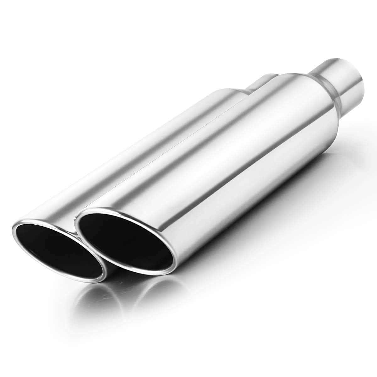 2.5" Inlet Exhaust Tip 2Pcs, A-KARCK Punta de Escape Pulida