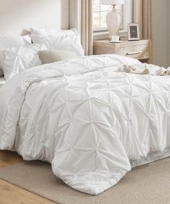 Juego de Edredón California King Bedsure Blanco - Juego de