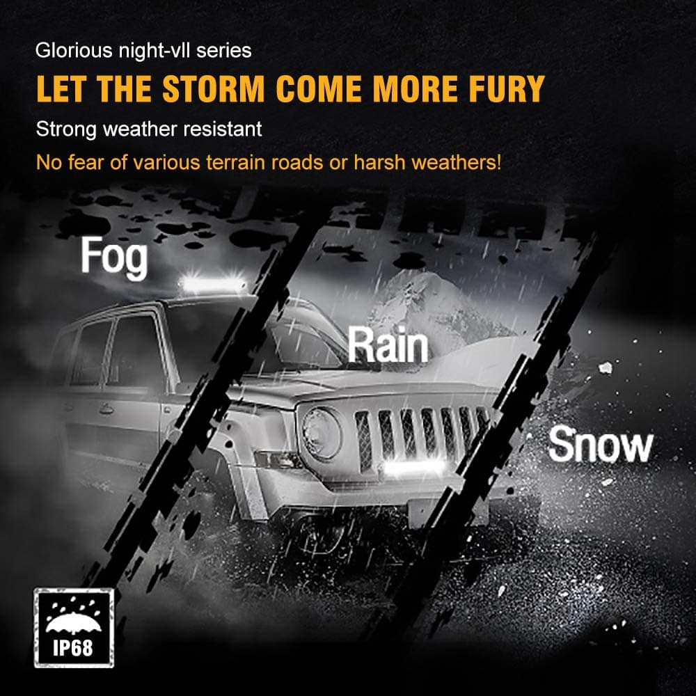 Barra de luz LED Sanman 20 pulgadas 126W Ultra Slim para - Imagen 8