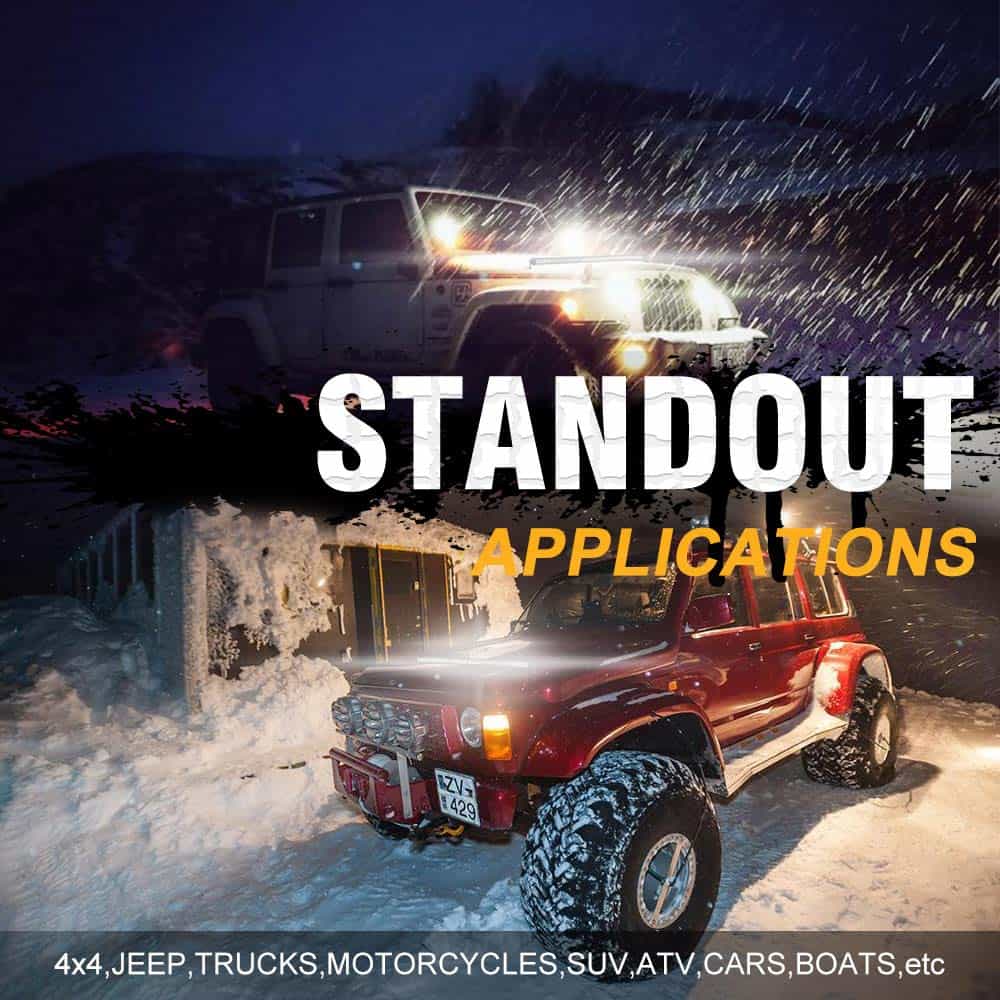 Barra de luz LED Sanman 20 pulgadas 126W Ultra Slim para - Imagen 7