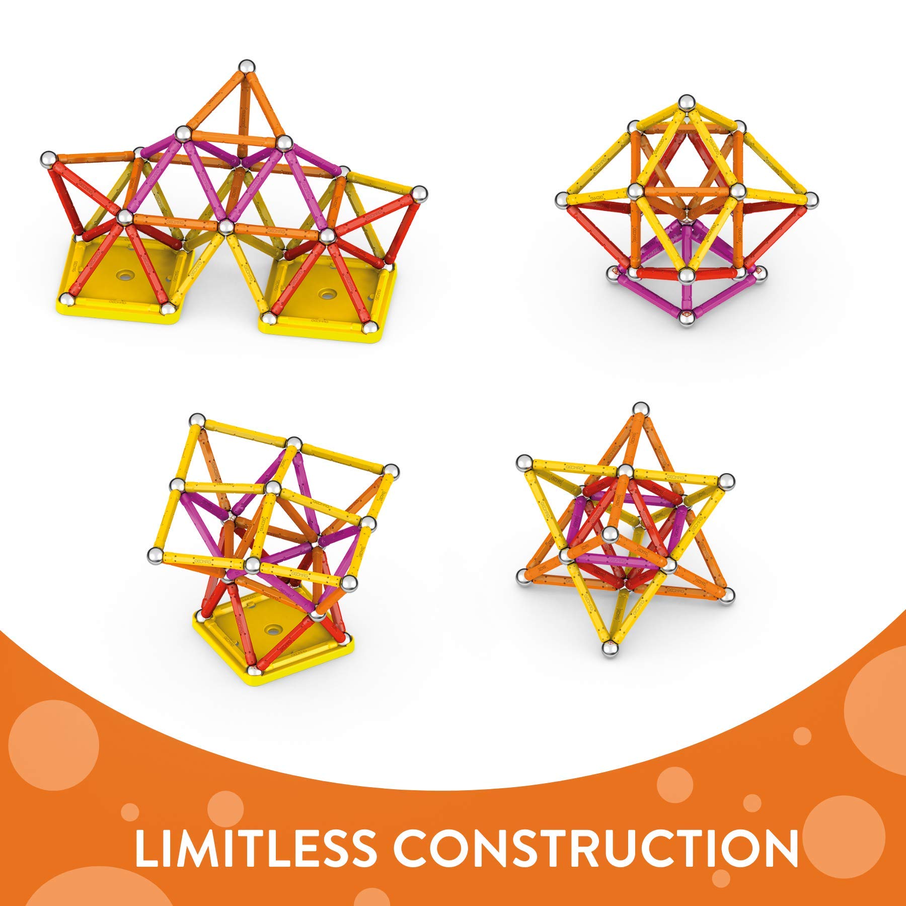 Geomag Classic - 93 Piezas - Construcción Magnética para - Imagen 4
