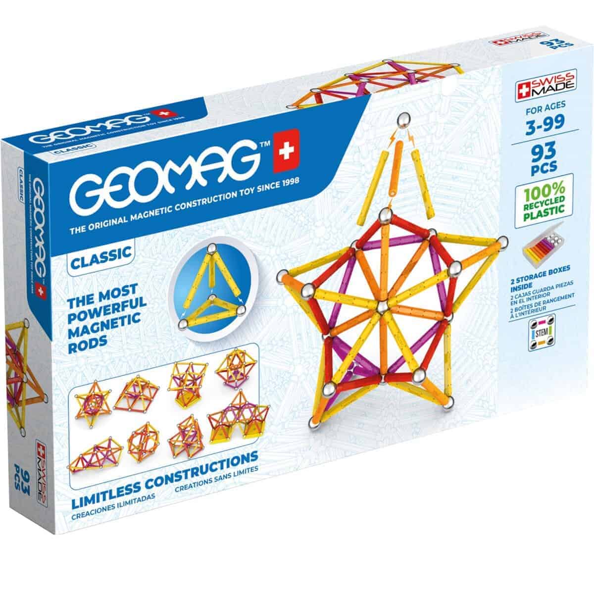 Geomag Classic - 93 Piezas - Construcción Magnética para