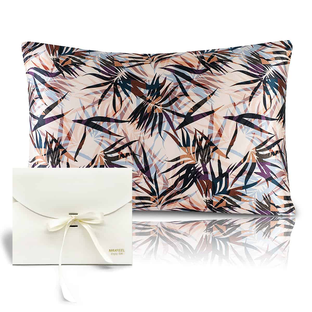 Funda de Almohada de Seda 100% Pura Morera con Cremallera