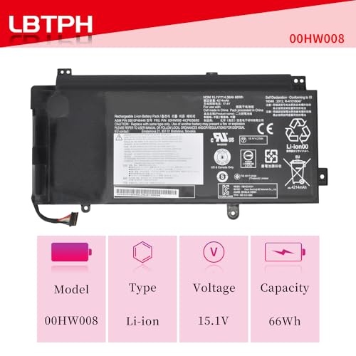 Batería de repuesto compatible con LBTECH 00HW008 00HW009 - Imagen 3