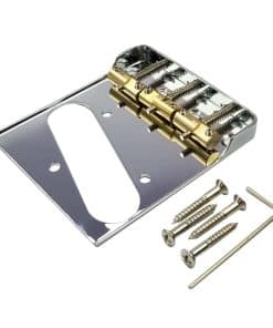 Puente de Telecaster cromado con selletas compensadas de
