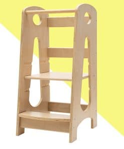 Taburete para niños y bebés KATARUS con barandilla de