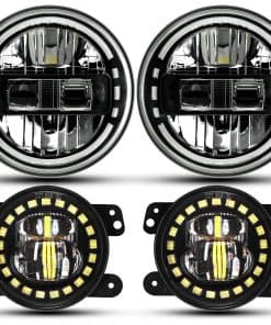 Faros Delanteros de Led AUDEXEN de 7 Pulgadas con DRL Alto