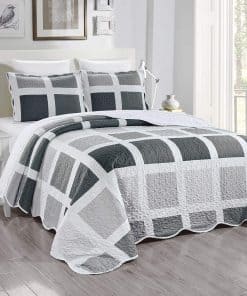 Juego de Edredón de 3 Piezas Impreso Fino Oversize (115" X