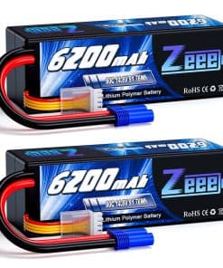 Batería Zeee 4S Lipo 6200mAh 14.8V 80C con Carcasa