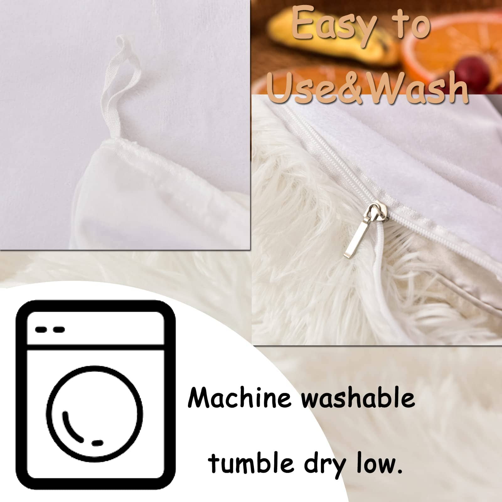 MorroMorn Juego de Funda Nórdica de Pelo Lujoso Mullido, - Imagen 6